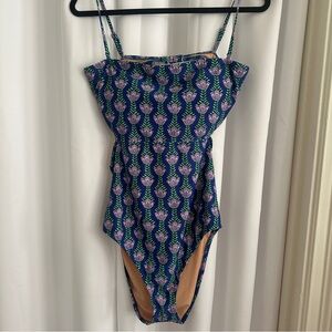 NWT J Crew Factory Printer cutout one-piece swimsuit